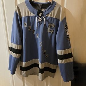Harry Potter Ravenclaw Hockey Jersey Shirt BoxLunch Womens Large Blue Wizarding